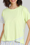 Zivame Optics Fun Knit Cotton Pyjama Set - Forever Blue — thumbnail 5